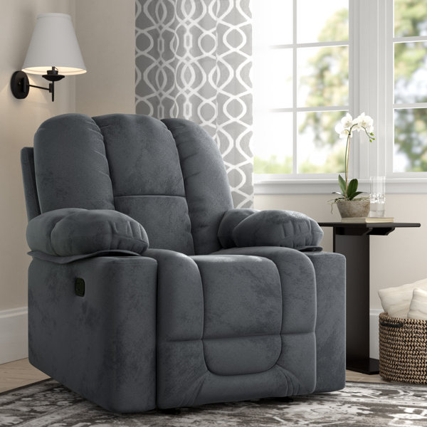 Lark Manor Fason Upholstered Recliner & Reviews Wayfair